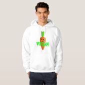 Grappig vegan halloween kostuum of grap cadeau hoodie (Voorkant volledig)