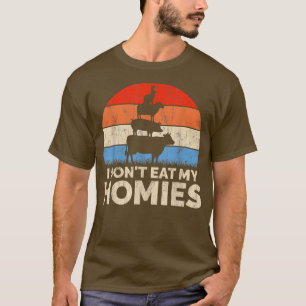 Grappig Vegan voor vrouwen... ik eet mijn huizen V T-shirt