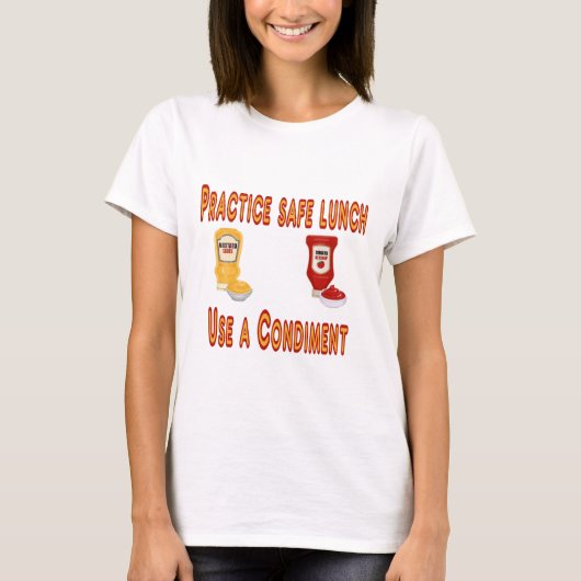 Grappig Veilig Lunch T-shirt (Voorkant)