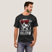 Grappig Velcro Rottweiler Hondencadeau T-shirt (Voorkant volledig)