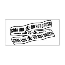 Grappig veld Hockey Goalie Custom Stamp