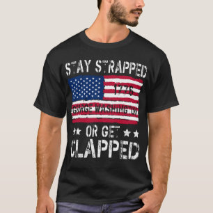 grappig verblijf vastgebonden of krijgen geklapt G T-shirt