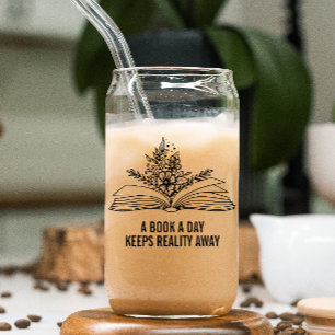Grappig verboden boek liefhebber Drink blikglas Blikvorm Glas