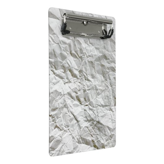 Grappig verfrommeld papier mini klembord (Schuin)