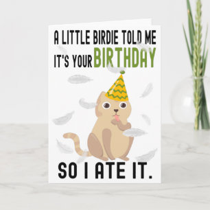 Grappig Verjaardag Kat Liefhebber Gift, Kat Verjaa Kaart