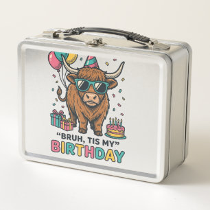 Grappig Verjaardags Highland Koe Party Design_1