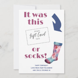 Grappig Verjaardagscadeau Kaart Voucher Holder