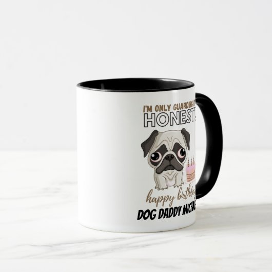 Grappig verjaardagscadeau voor FAwn PUG-hond Moede Mok (Voorkant rechts)