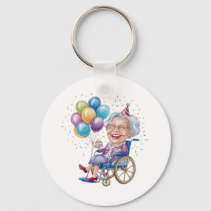 Grappig verjaardagscadeau voor oma voor oudere tan sleutelhanger