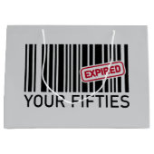 Grappig Verjaardagsfeest 60ste Groot Cadeauzakje (Voorkant)