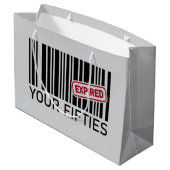 Grappig Verjaardagsfeest 60ste Groot Cadeauzakje (Achterkant Gekanteld)