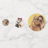 Grappig verjaardagsfeestje voor haar BDay Face Con Confetti (Achterkanten)