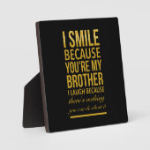 Grappig verjaardagsgeschenken voor broers van grot fotoplaat (Voorkant)