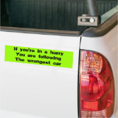 Grappig verkeer met bumperstickers (Op Truck)