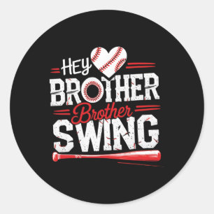 Grappig Verkopen Hey Broer Swing Ronde Sticker