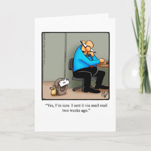 Grappig Verlaat Verjaardagswensen Wenskaart Kaart