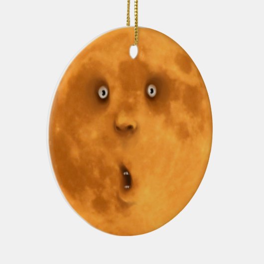 Grappig verrast Ornament van het Full Moon Face (Rechts)