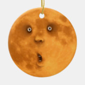 Grappig verrast Ornament van het Full Moon Face (Voorkant)