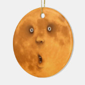 Grappig verrast Ornament van het Full Moon Face (Links)