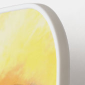 Grappig verraste Cartoon van Chicken Pickleball Pa Paddle (Links Detail)