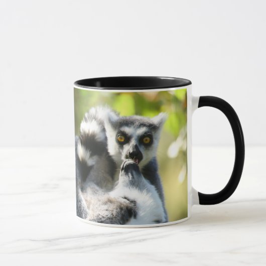 Grappig verraste Lemurs van Madagaskar Mok (Rechts)