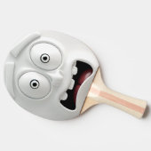 Grappig Verschrikt Gezicht Ping Pong Paddle Tafeltennisbatje (Zijkant)