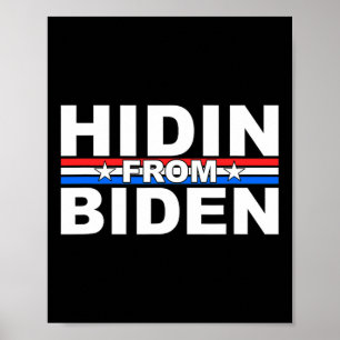 Grappig Verstoppertje Spelen Voor Biden - Tegen Jo Poster