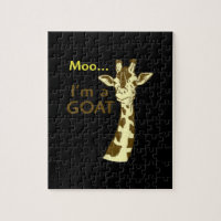 Grappig verwarrend Giraffe Moo ik ben een geit