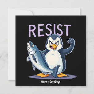 Grappig verzet tegen Penguin-protest tegen tarieve Kaart