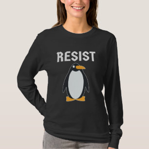 Grappig verzet tegen pinguïn-activisme in protestb t-shirt