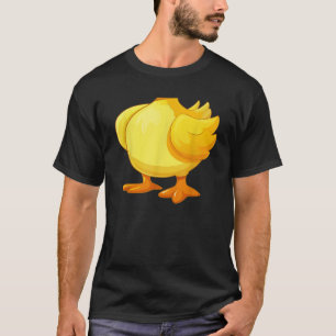 Grappig vet schattig geel eendenkostuum Halloween T-shirt