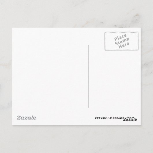 Grappig vette grap briefkaart (Achterkant)