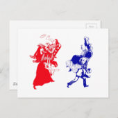 grappig Victoriaans huwelijk Briefkaart (Voorkant / Achterkant)