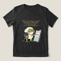 Grappig Victoriaans kikker T-shirt