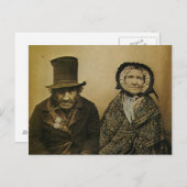Grappig Victoriaans Oude man en vrouw-paar Briefkaart (Voorkant / Achterkant)
