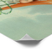 Grappig  Victoriaans Vrouwen Drink Bier Poster (Hoek)