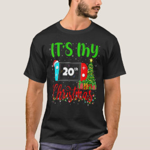 Grappig videogame Lover Het is mijn 20ste kerstgeb T-shirt