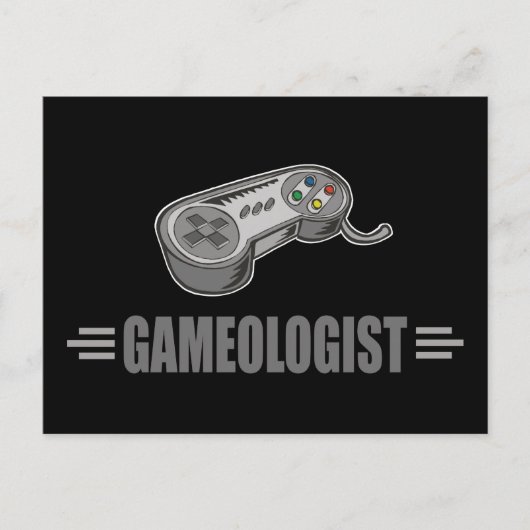 Grappig videogaming briefkaart (Voorkant)