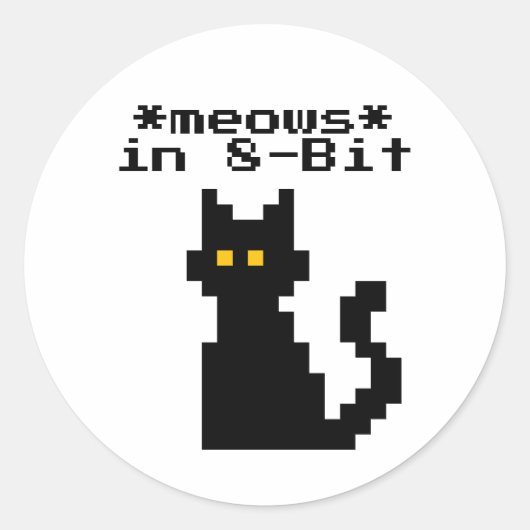 Grappig Videospel Kat Sticker (Voorkant)