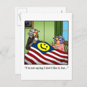 Grappig vierde juli Briefkaart (Voorkant / Achterkant)