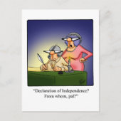 Grappig vierde juli Briefkaart (Voorkant)