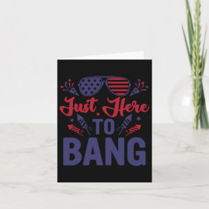 Grappig vierde juli net hier om te knallen 4 juli kaart