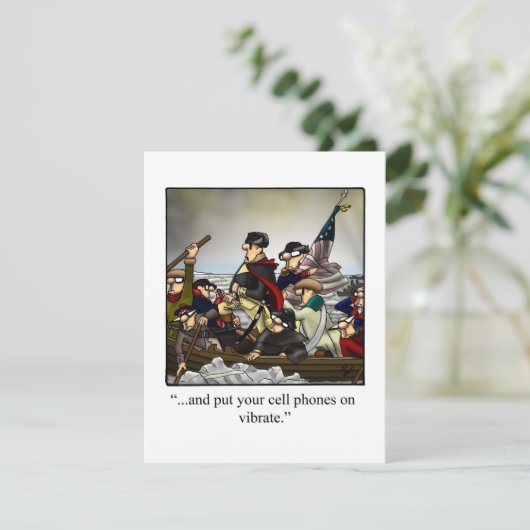 Grappig vierde uitnodiging van juli (Staand voorkant)