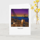 Grappig vierde van de feestdag van juli kaart (Gele Bloem)