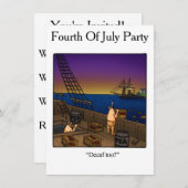 Grappig vierde verzoek van juli kaart (Voorkant / Achterkant)