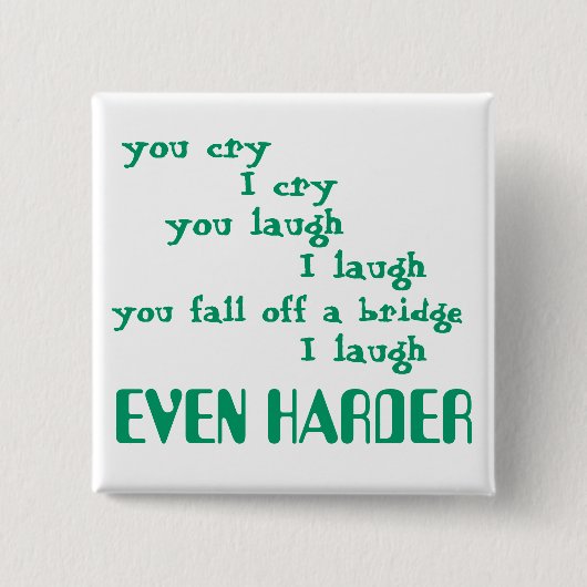 grappig vierkante button 5,1 cm (Voorkant)