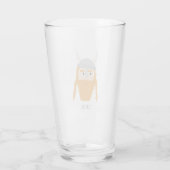 Grappig Viking gepersonaliseerd bier Glas (Achterkant)