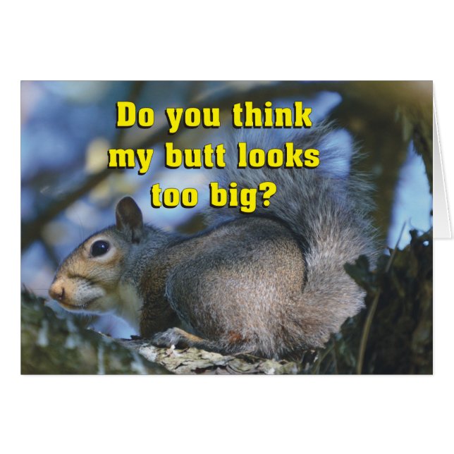 Grappig vind je dat mijn Butt te groot lijkt? (Voorkant Horizontaal)