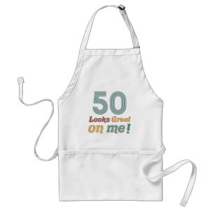 Grappig Vintage 50ste verjaardag Standaard Schort