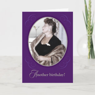 Grappig Vintage heeft een Martini Birthday Card Kaart